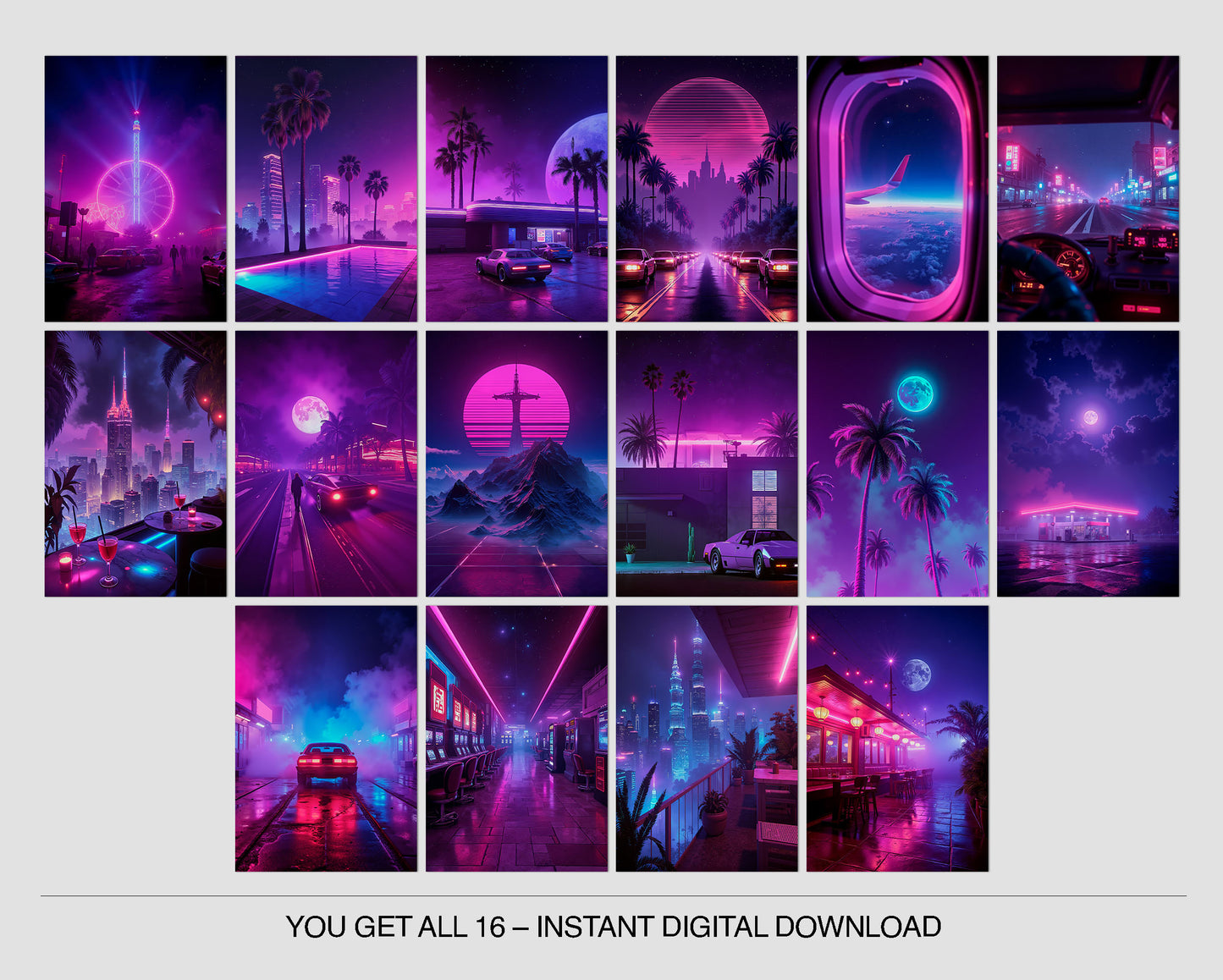 Synthwave Phone Wallpapers - Free Download for a Limited Time