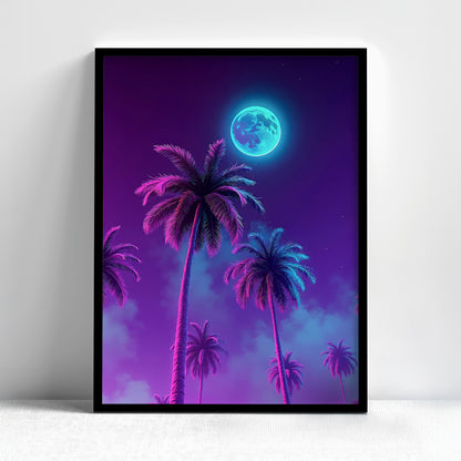 Moonlit Palms